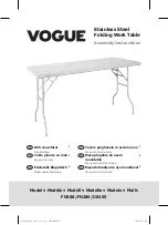 Preview for 1 page of Vogue DR195 Assembly Instructions Manual