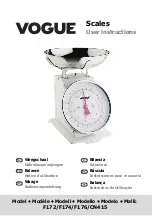 Vogue F172 User Instructions preview