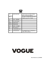 Preview for 4 page of Vogue GD062 Instruction Manual