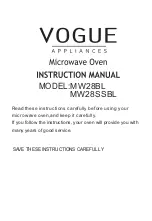 Preview for 1 page of Vogue MW28BL Instruction Manual