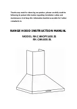 Vogue RH.CAN.600.BL Instruction Manual preview