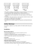 Preview for 20 page of Vogue VGIT70B Instruction Manual / Installation Manual