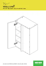 Vogue WALL UNIT 600 Tall Adjustable Corner Assembly Manual preview