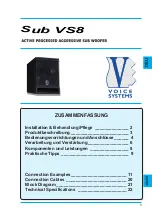 Preview for 25 page of Voice Systems Sub VS8 Manual