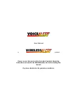 VoiceAlert VA6000S User Manual preview