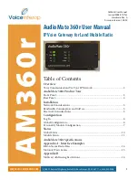 VoiceInterop AudioMate 360r User Manual preview