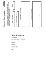 Preview for 8 page of Void ARCLINE 6 Owner'S Manual