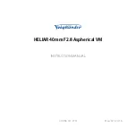 VOIGTLANDER M Aspherical 8.F2 40mm HELIAR Instruction Manual preview