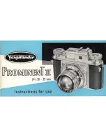 Preview for 1 page of VOIGTLANDER PROMINENT II Instructions For Use Manual