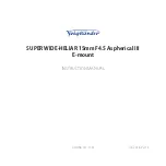 VOIGTLANDER SUPER WIDE-HELIAR 15mm F4.5 Aspherical III Instruction Manual preview