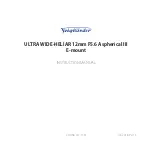 VOIGTLANDER ULTRA WIDE-HELIAR 12mm F5.6 Aspherical III Instruction Manual preview