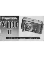 Preview for 1 page of VOIGTLANDER Vito II Instructions For Use Manual