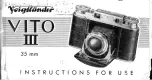 Preview for 2 page of VOIGTLANDER Vito III Instructions For Use Manual