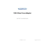 Preview for 1 page of VOIGTLANDER VM-X Close Focus Adapter Instruction Manual