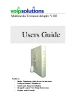 VoIP Solutions V102 User Manual preview