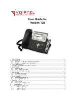 VoipTel Yealink T28 User Manual preview