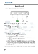 Preview for 18 page of VoiSmart VEP-2100 Quick Reference