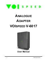 VOIspeed V-6017 User Manual preview