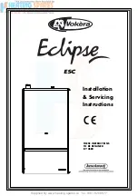 VOKERA Eclipse ESC Installation & Servicing Instructions Manual preview