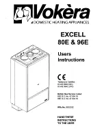 Предварительный просмотр 1 страницы VOKERA Excell 80E User Instructions