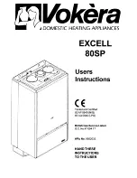 VOKERA Excell 80SP User Instructions предпросмотр