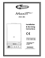 VOKERA Maxin 24e Installation & Servicing Instructions Manual предпросмотр