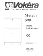 Предварительный просмотр 1 страницы VOKERA Meteor S90 User Instructions