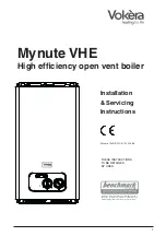 VOKERA MYNUTE 15 VHE Installation & Servicing Instructions Manual preview