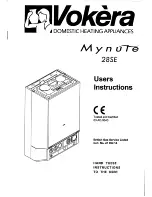 Предварительный просмотр 1 страницы VOKERA Mynute 28SE User Instructions