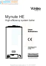 VOKERA Mynute HE User Instruction preview