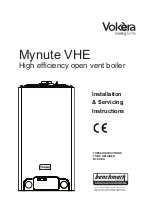 Предварительный просмотр 1 страницы VOKERA Mynute VHE Installation & Servicing Instructions Manual