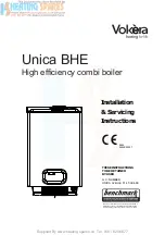 VOKERA Unica BHE Installation & Servicing Instructions Manual preview