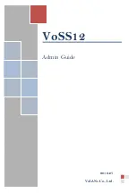 Preview for 1 page of VoLANs VoSS12 Admin Manual