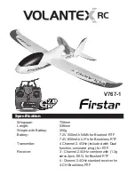 Предварительный просмотр 1 страницы VolantexRC Firstar V767-1 Manual