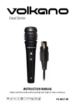 Volcano Vocal Series Instruction Manual preview