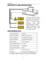 Preview for 6 page of Volkslaser MegaLase RGB User Manual