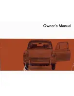 Preview for 1 page of Volkswagen 1600 Fastback 1969 Owner'S Manual