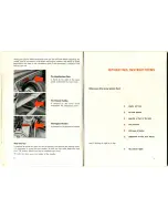 Предварительный просмотр 5 страницы Volkswagen 1958 Karmann Ghia Instruction Manual