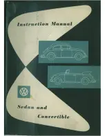 Предварительный просмотр 1 страницы Volkswagen 1960 Bug Convertible Instruction Manual