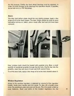 Предварительный просмотр 43 страницы Volkswagen 1960 Bug Convertible Instruction Manual