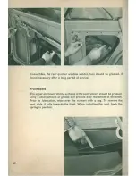 Предварительный просмотр 44 страницы Volkswagen 1960 Bug Convertible Instruction Manual