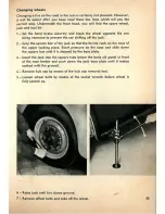 Предварительный просмотр 47 страницы Volkswagen 1960 Bug Convertible Instruction Manual