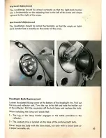 Предварительный просмотр 65 страницы Volkswagen 1960 Bug Convertible Instruction Manual