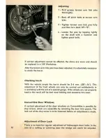 Предварительный просмотр 74 страницы Volkswagen 1960 Bug Convertible Instruction Manual