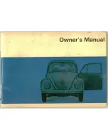 Volkswagen 1968 Bug Owner'S Manual предпросмотр