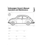 Volkswagen 1973 Beetle Convertible Owner'S Manual предпросмотр