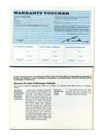 Предварительный просмотр 5 страницы Volkswagen 1973 Karmann Ghia Convertible Owner'S Manual