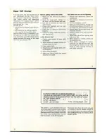 Предварительный просмотр 8 страницы Volkswagen 1973 Karmann Ghia Convertible Owner'S Manual