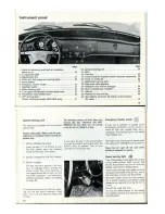 Предварительный просмотр 11 страницы Volkswagen 1973 Karmann Ghia Convertible Owner'S Manual