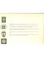 Предварительный просмотр 15 страницы Volkswagen 1974 Karmann Ghia Owner'S Manual